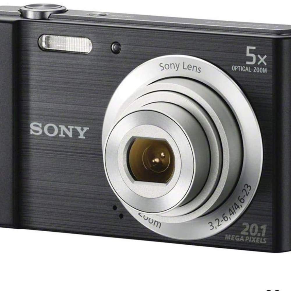 Sony Black Digital Camera Compact Design with 5x Optical Zoom